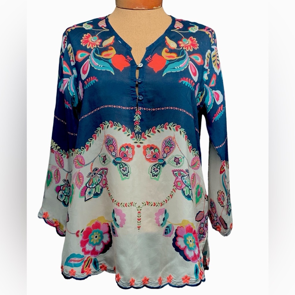 Johnny Wass, Floral Blouse